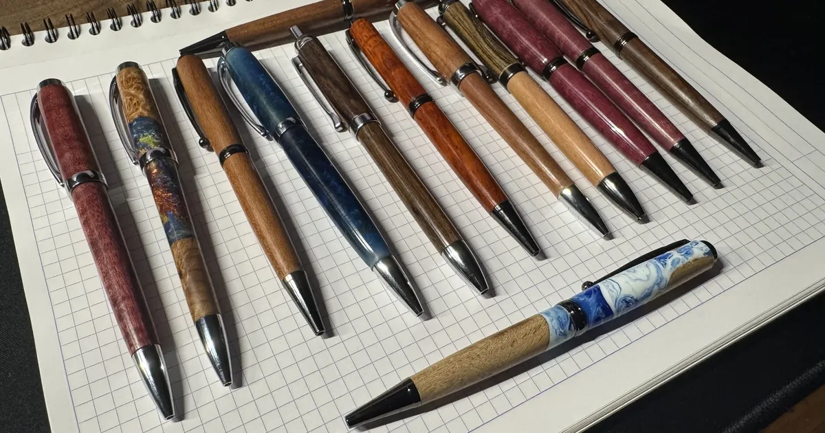 Hand-Turned Wood Pens: Kits, Wood, Finish, Selling