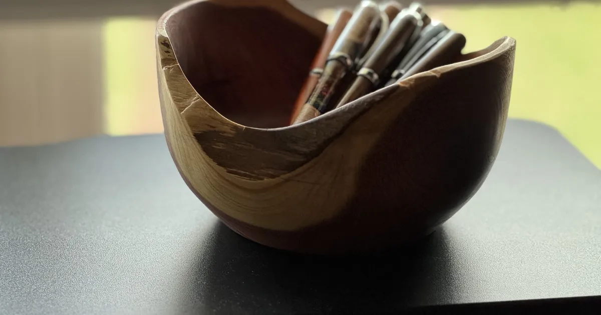 Natural Edge Cedar Bowl