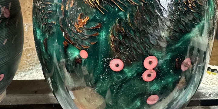 Resin and Pinecone Bowl — Natural Modern Craft