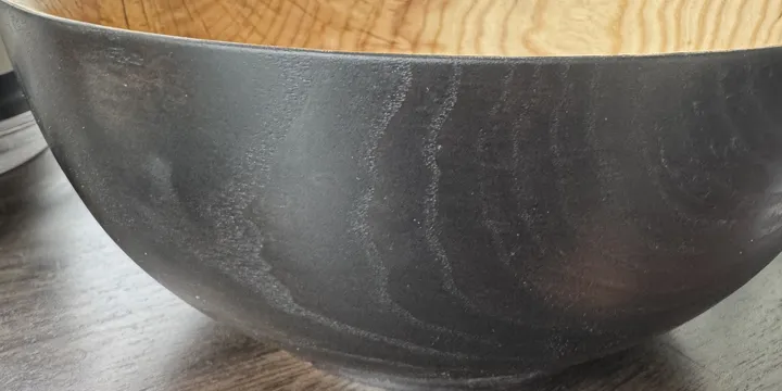 How to Blacken Ash Wood: Rubio Monocoat on a Turned Bowl