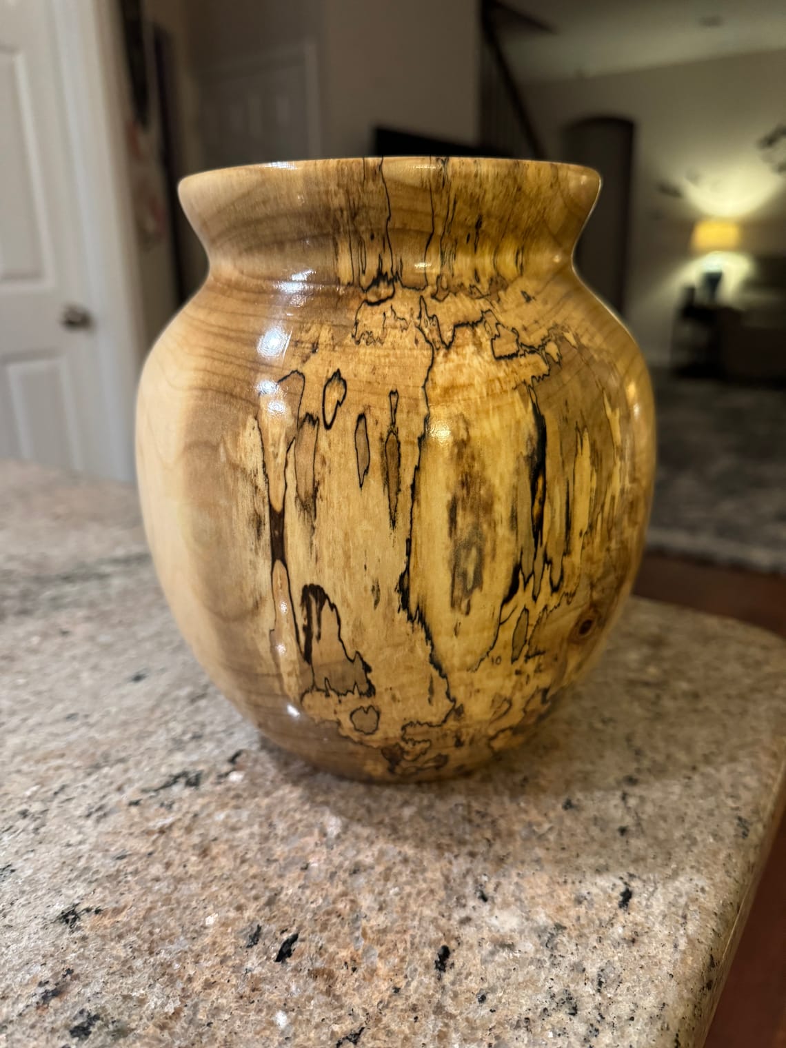 Nature's Abstract Art: A Spalted Wood Vase