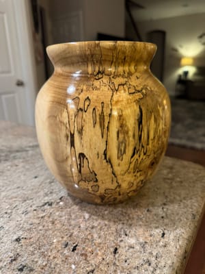 Nature's Abstract Art: A Spalted Wood Vase